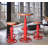 Dining Table Pine Round Solid Wood Top Metal Base Dining Table-86560743