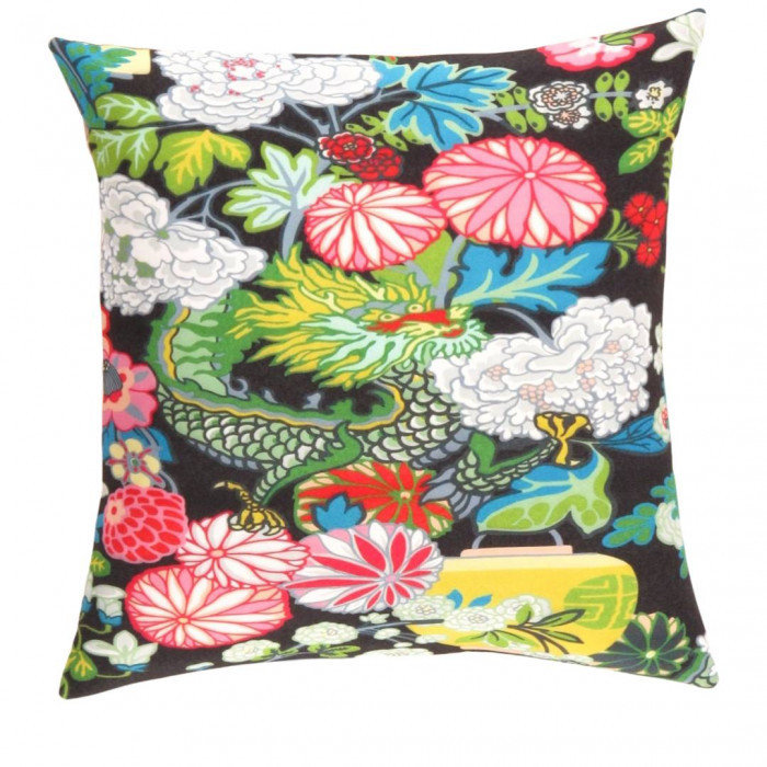 Turkish Fine Silk Style Pillow in Light Pink/Beige/Black/Yellow, White/Red/Olive, 24" H x 24" W