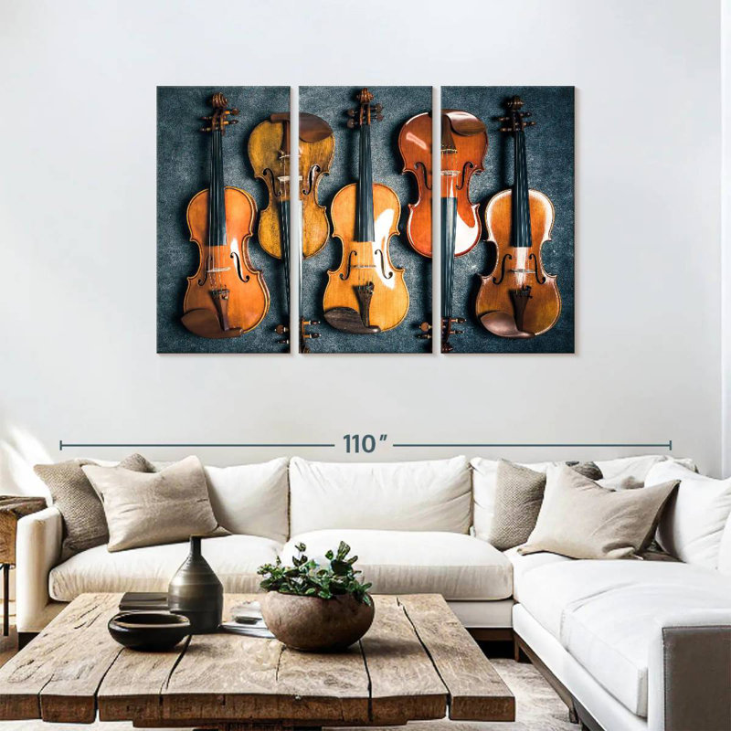 Abarca Violin Collection, 48" H x 74" W