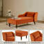 Chaise longue rembourrée en velours Barbanell-1571549236