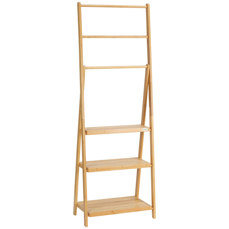 Wood 3 Freestanding Towel Stand