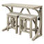 Ensemble de table de salle à manger 3 pièces à hauteur de comptoir avec port USB et tabourets rembourrés-1493910826-1493910833-1493910839-1493910845
