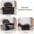 Single Faux Leather Manual Recliner Chair with LED Light Strip