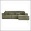 Canapé modulaire de 109 po, canapé modulaire Cloud avec assise profonde, canapé modulaire en L moderne avec méridienne droite, canapé rembourré pour salon, sans assemblage, (vert)-1505705522