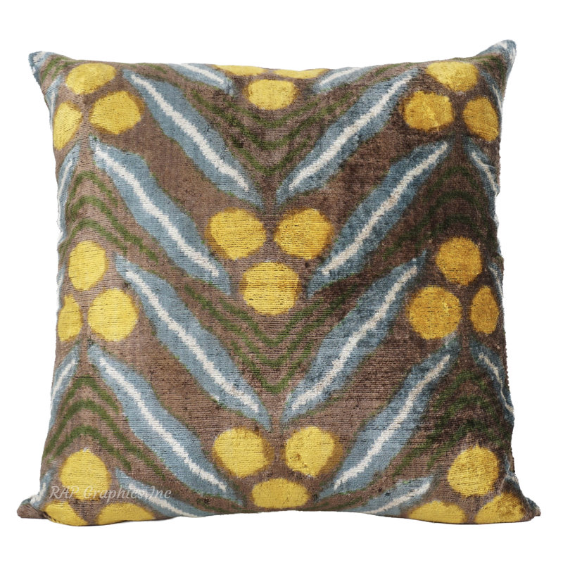 Flaxen Chintamani Pillow Cover And Insert