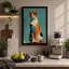 Calico Cat Geometric - Wrapped Canvas-1240658669-1240658662