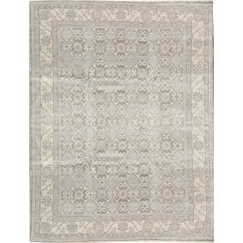 Oriental Area Rug in Light Blue/Light Purple/Beige