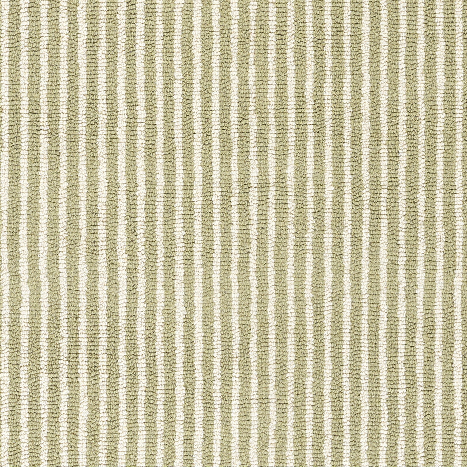 Lola Green Hand-Tufted Striped Wool Rug, Rectangle 5' x 7'6"