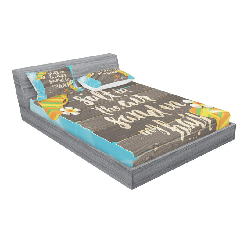 Microfiber Sheet Set, Queen Sheet Set with Fitted Sheet
