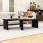 Table basse modulaire moderne avec un design convertible en forme de L pour l'espace de vie-1151559997
