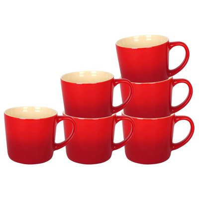 Argon Tableware - 330ml Ombre Coffee Mug - Glazed New Bone China Drinking Cup