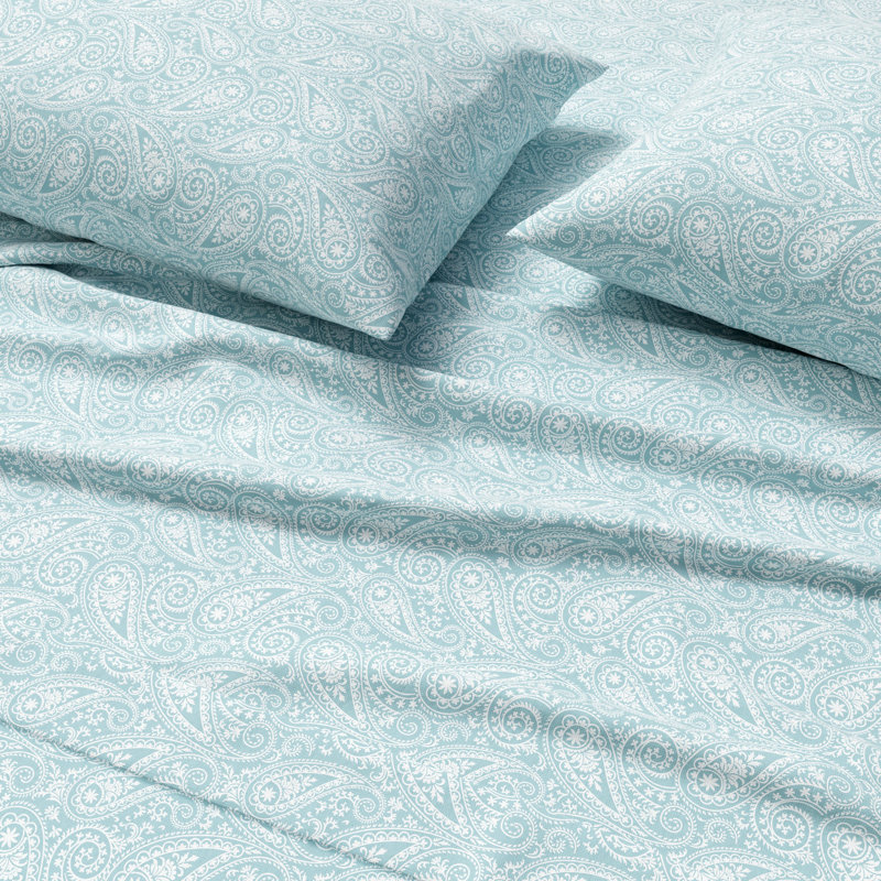Ensemble de draps 100% flanelle de coton, Lit double, Cachemire