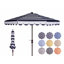 Parasol de marché Natalee de 108 po à bord festonné et à toit inclinable-714684201