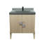 Dosseret en granite 31,5 po gris foncé