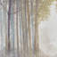 Wall Art Featuring Forest Landscape - Textured Artwork And Hanging 3 Theme In Cool Hues With Feature