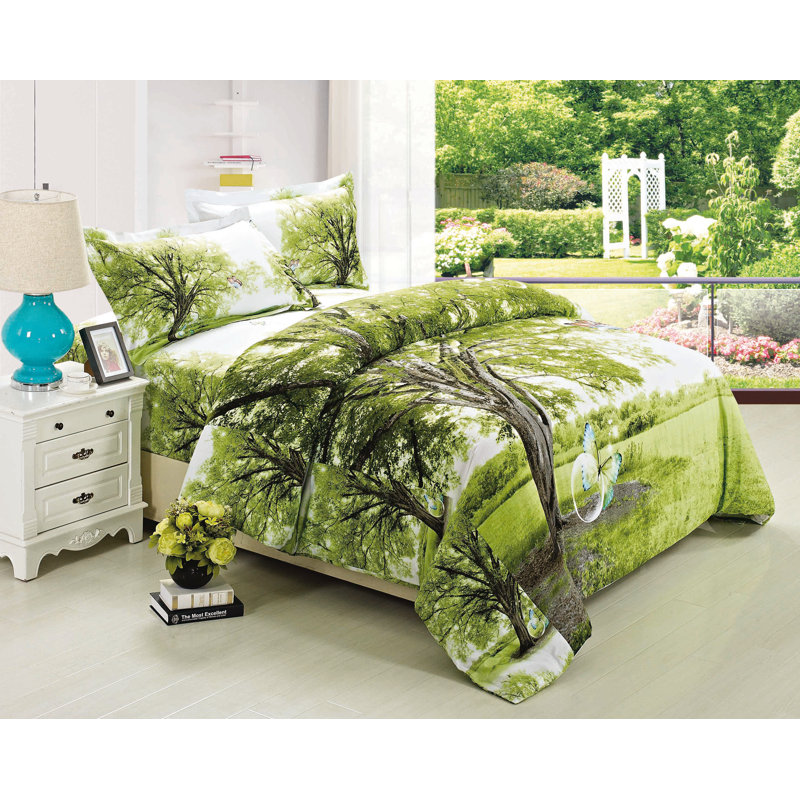 Ensemble de housse de couette très grand Tress, Housse de couette double et 3 pièces supplémenta
