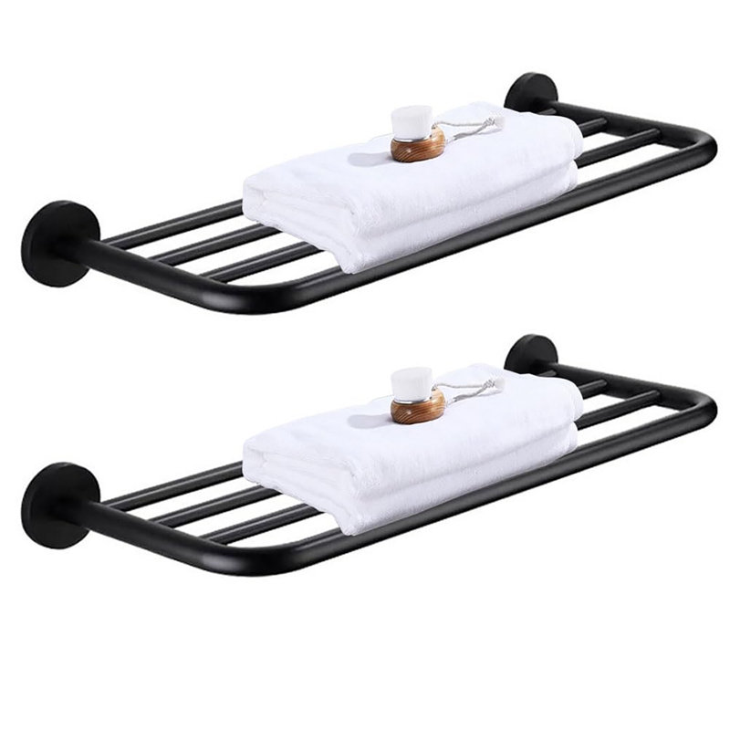 Rangement mural pour serviettes 30 po, Black