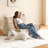 Bean Bag Chair, Giant Bean Bag Chairs For Adults, Loveseat Fireside Chair, 2 Seater Lazy Bean Bag Sofa Memory Foam Couch For Living Room, Bedroom, Office-1141012335