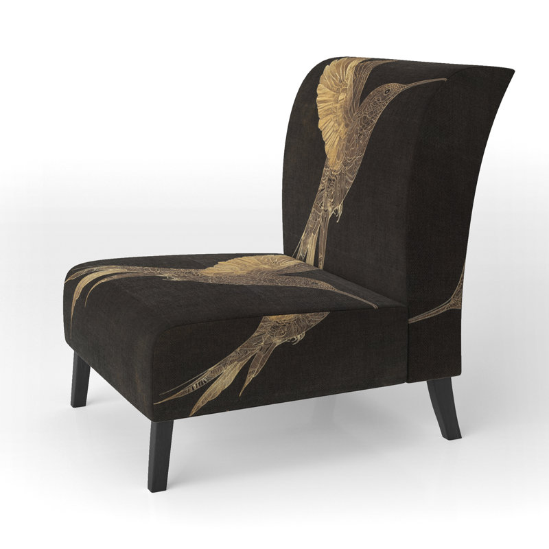 Fauteuil de chambre Hummingbird - Fauteuil de chambre Mystical Hummingbird, Pantoufle sans accoudoirs