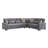  Cailum Legacy 224” Convertible Sectional Sofa Bed with Storage – Firm Support L-Shaped Sleeper Sectional for Small Spaces-907000631-907000630