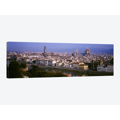 « high-angle view of the historique of florence, tuscany, italie », reproduction de photo sur toile