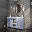 Lavabo de salle de bain vasque circulaire en résine 15 "transparent-86138706