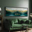 Peaceful Mountain Reflections Landscape, reproduction d'art sur toile-98042279-111176732