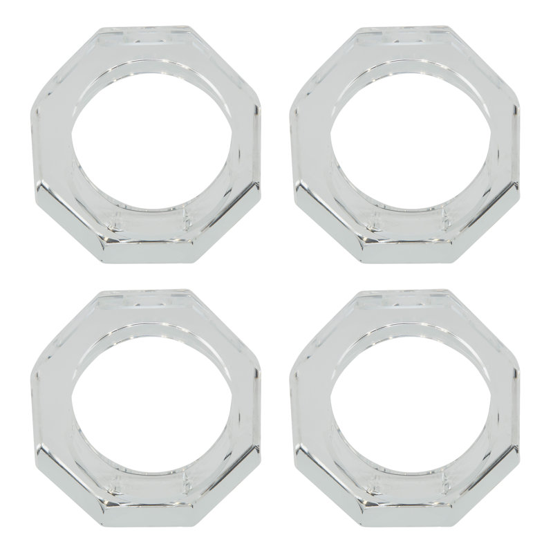 Cielo Collection Crystal Glass Napkin Ring