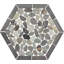 Mosaïque de galets hexagonaux Daltile Pebble Oasis 11 po x 10 po (11 pièces par carton)-107154118