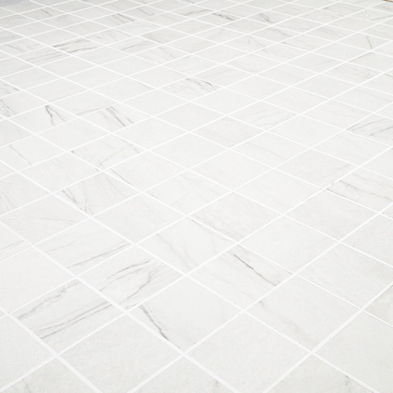Zola 12 in. x 12 in. Matte Porcelain Marble Look Floor and Wall Tile, Nordica