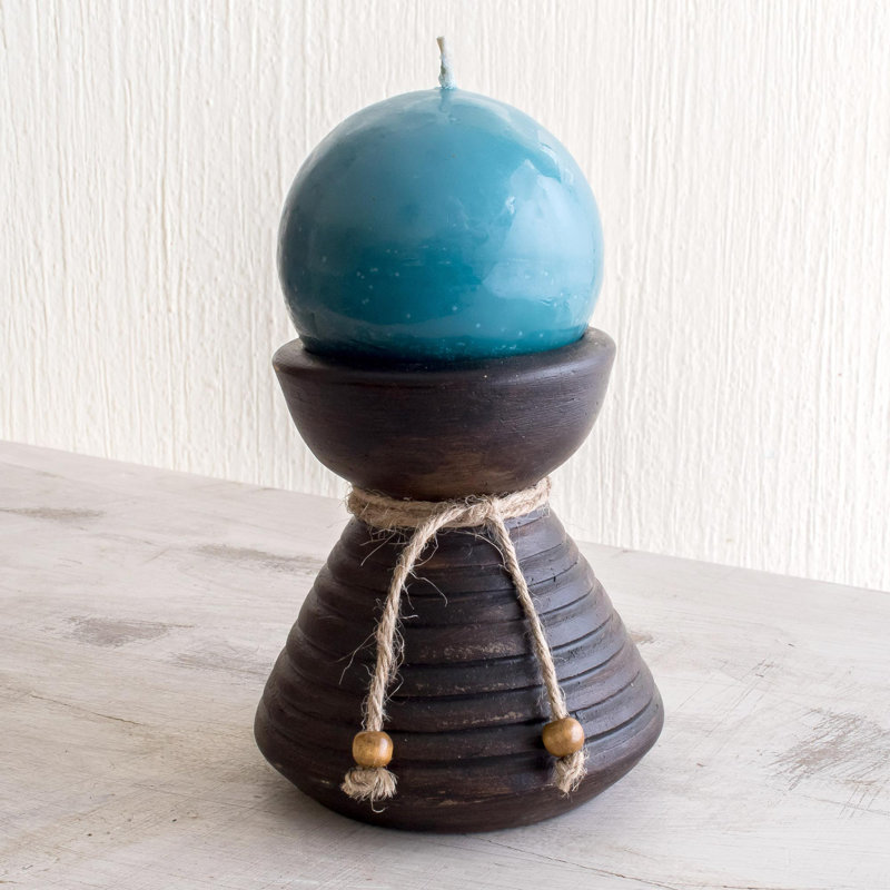 Unscented Tumbler Candle with Ceramic Holder