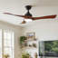 Ventilateur de plafond 42 po avec application Bluetooth, moteur réversible et éclairage DEL
