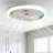 Makaiyla 20" Flush Mount Ceiling Fan Lights With RGB LED and Remote&App Control