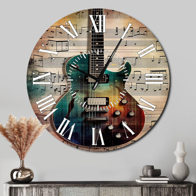 Playing To The Melody - Music White Face Wall Clock