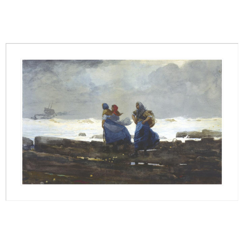 «Fishwives» par Winslow Homer, impression giclée sur cadre, H 28,74 po x l 41,5 po