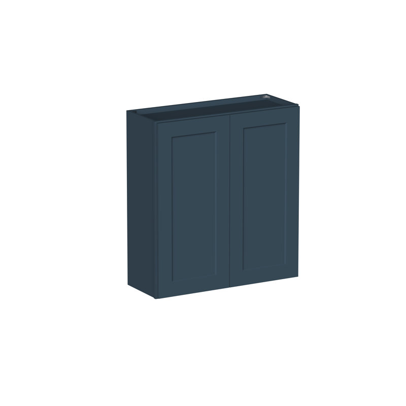 DL Cabinetry (prêt à assembler) Armoire murale à double porte de style Shaker de l 36 po x H 36 po x P 12 po - gris Cyber