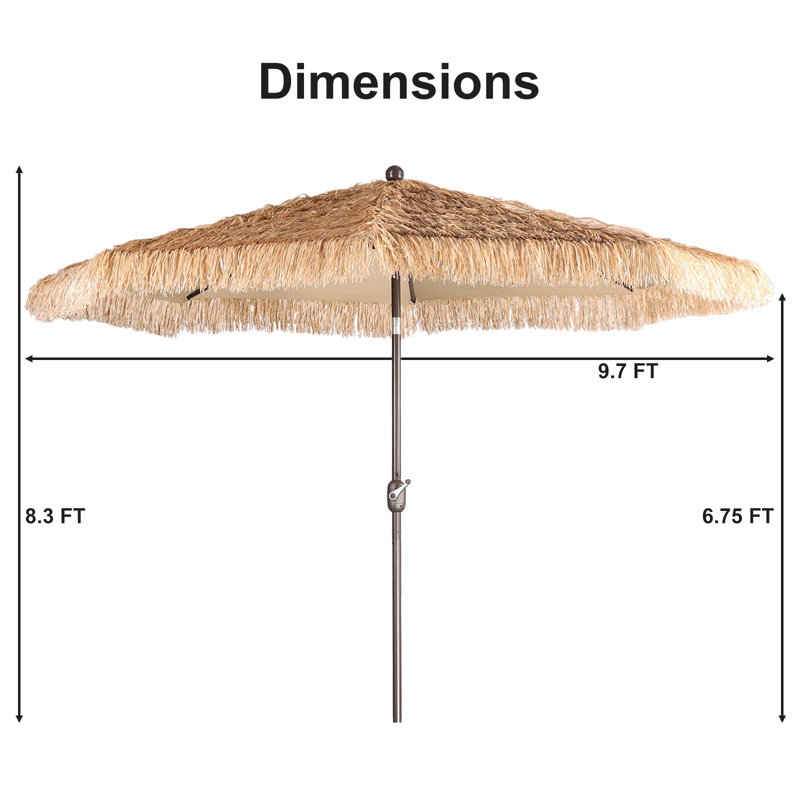 Tilt Beach Parasol, 300cm W x 300cm D