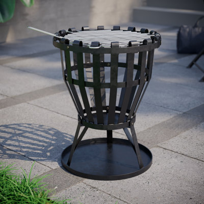 Abigailgrace Round Steel Smokeless Fire Pit