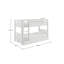 Pino bunk bed with drawer, 90 x 200cm-17588808