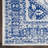 Concow Geometric Blue/White Area Rug-1300156048
