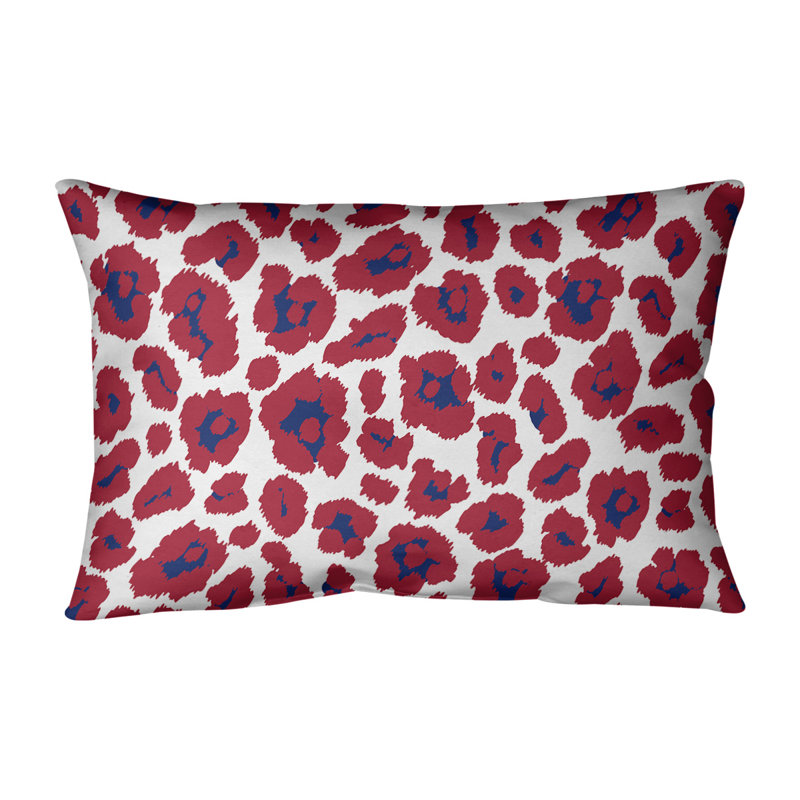 Housse de coussin rectangulaire Big football New York, Blanc, Croisé en coton