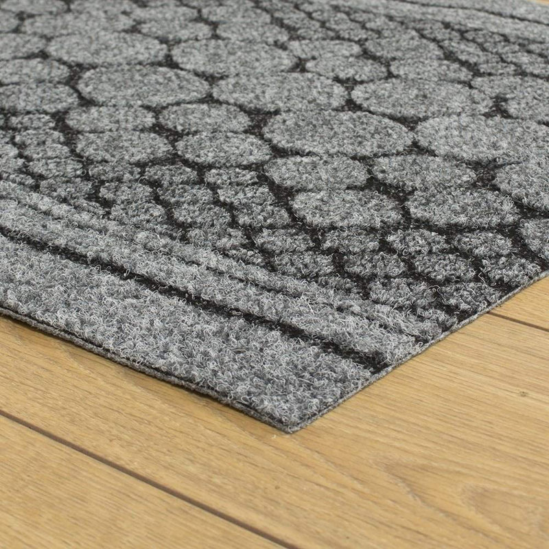 Angie Grey Hallway Runner Rug – Hardwearing, Non-Slip & Durable Carpet for Hall, Kitchen & Corridor, Runner 150cm x 66cm