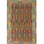 Tapis réversible en laine Kilim 7 x 7