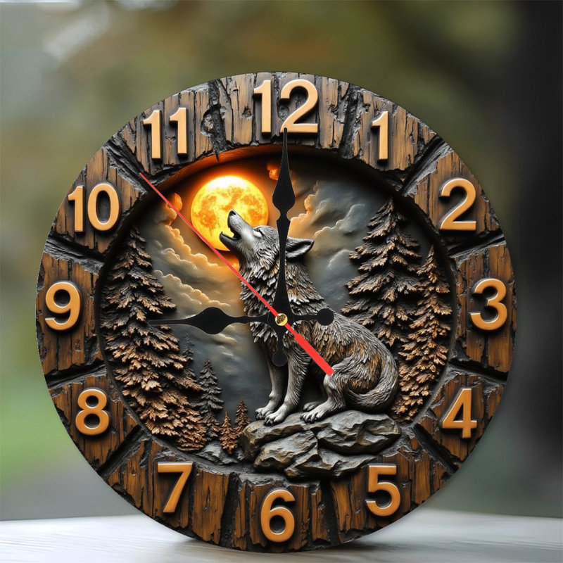 Horloge murale ours