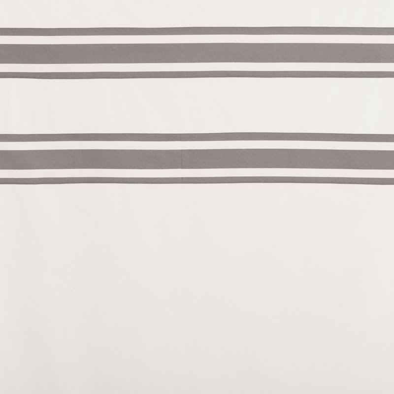 Jefson 100% Cotton Striped Shower Curtain