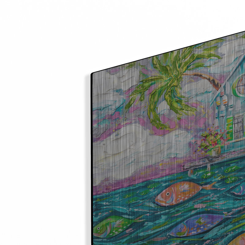 «Dock Of The Bay» par Estelle Grengs, H 12 po x l 16 po