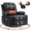 Faux Leather Heated Massage Chair-1424518973