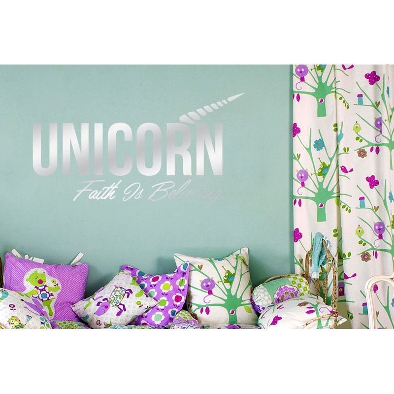 Wall Decal, Medium, Shiny Silver