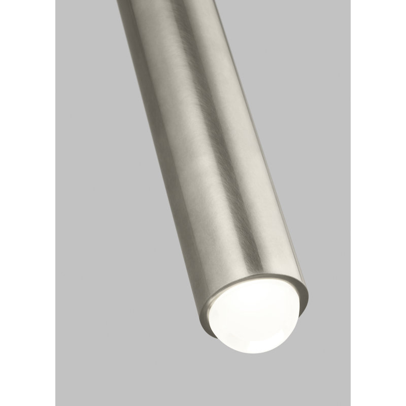 Ebell 1 - Light LED Pendant, Antique Nickel