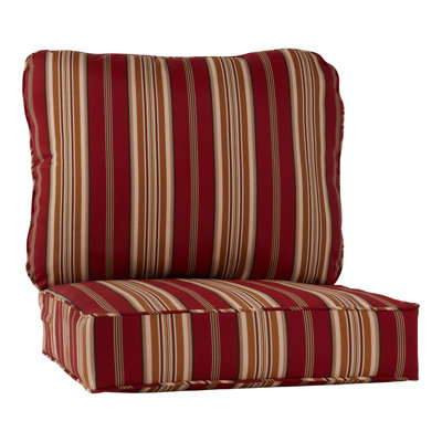 Ensemble de coussins de siège d'extérieur 2 pièces